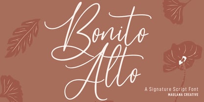 Alto Bonito Font Poster 1