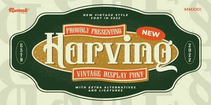 Harving Font Poster 1