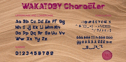 Wakatoby Font Poster 5