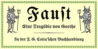 Goethe Fraktur Police Poster 3