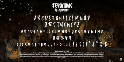 Ferocious Font Poster 7