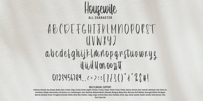 Housewife Font Poster 7