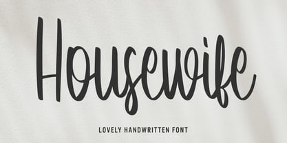 Housewife Font Poster 1