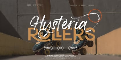 Hysteria Rollers Font Poster 2