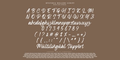 Hysteria Rollers Font Poster 9
