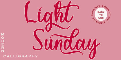 Light Sunday Font Poster 1
