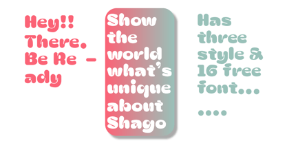 Zt Shago Font Poster 10