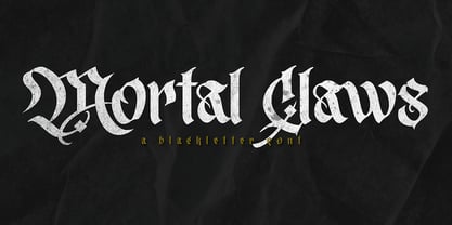 Mortal Claws Font Poster 1