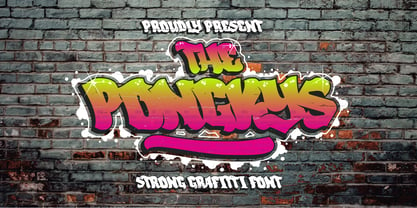 The Ponkys Font Poster 1