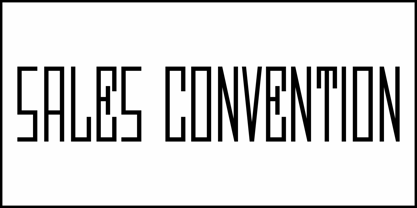 Sales Convention JNL Font Poster 2