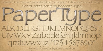 DT Paper Type Font Poster 8