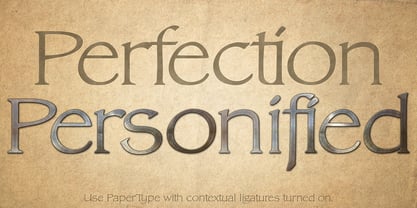 DT Paper Type Font Poster 6
