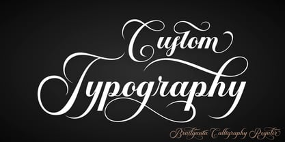 Brailganta Script Font Poster 5