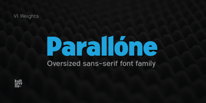 Parallone Font Poster 1