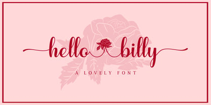 Hello Billy Font Poster 1