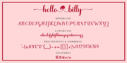 Hello Billy Font Poster 7