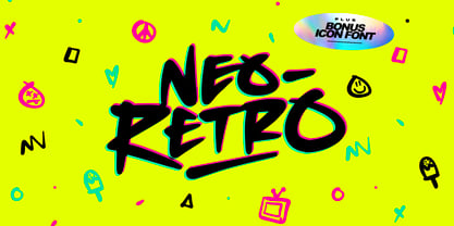 Neo Retro Fuente Póster 1