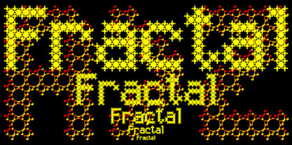 Fractal Font Poster 4