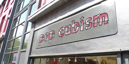 Pop Cubism Font Poster 1