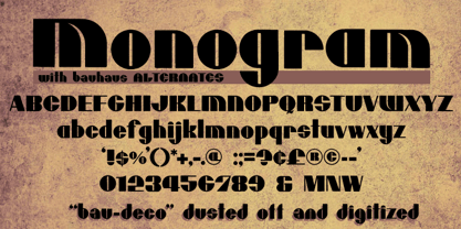 MCM Monogram Font Poster 1