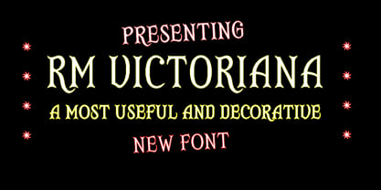 RM Victoriana Font Poster 1