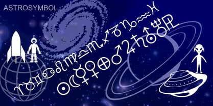 Astrosym Font Poster 2