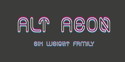 Alt Aeon Font Poster 4