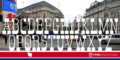 Piccadilly Circus Font Poster 2