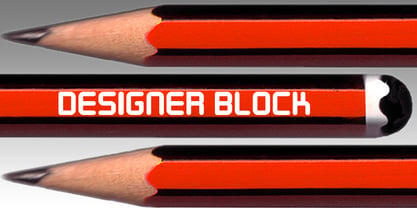 Designer Block Font Poster 1