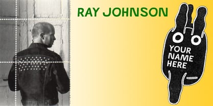Ray Johnson Font Poster 1