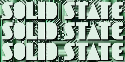 Solid State Font Poster 1