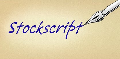 Stockscript Font Poster 1
