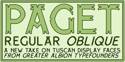 Paget Font Poster 1