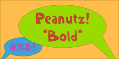 Peanutz Font Poster 2
