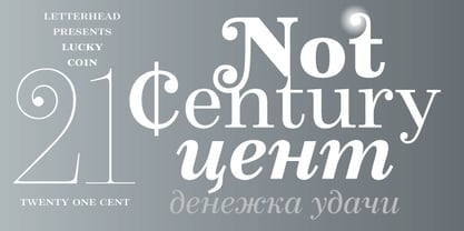 21 Cent Font Poster 7