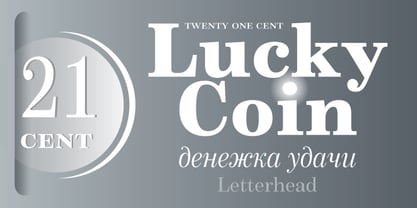 21 Cent Font Poster 5