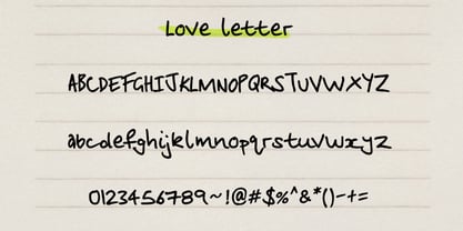 Love Letter Fuente Póster 1