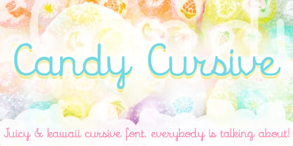 Candy Cursive Font Poster 1