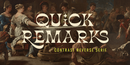 Quick Remarks Font Poster 1