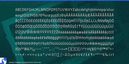 Venacti Font Poster 5