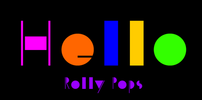 Rolly Pops Fuente Póster 1
