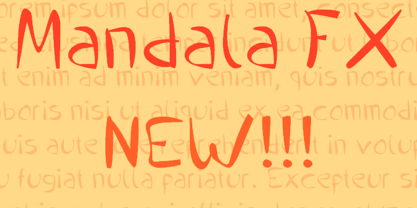 Mandala FX Font Poster 1