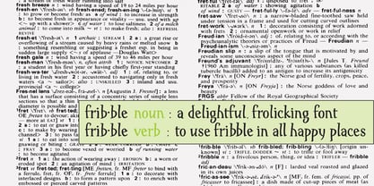 Fribble Font Poster 5