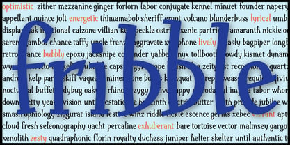 Fribble Font Poster 2