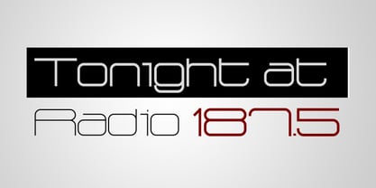 Radio 187.5 Font Poster 1