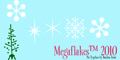 Megaflakes 2010 Font Poster 1
