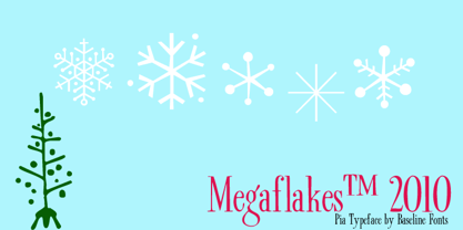 Megaflakes 2010 Font Poster 3