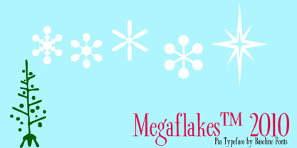 Megaflakes 2010 Font Poster 4