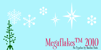 Megaflakes 2010 Font Poster 5