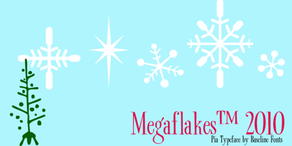 Megaflakes 2010 Font Poster 6